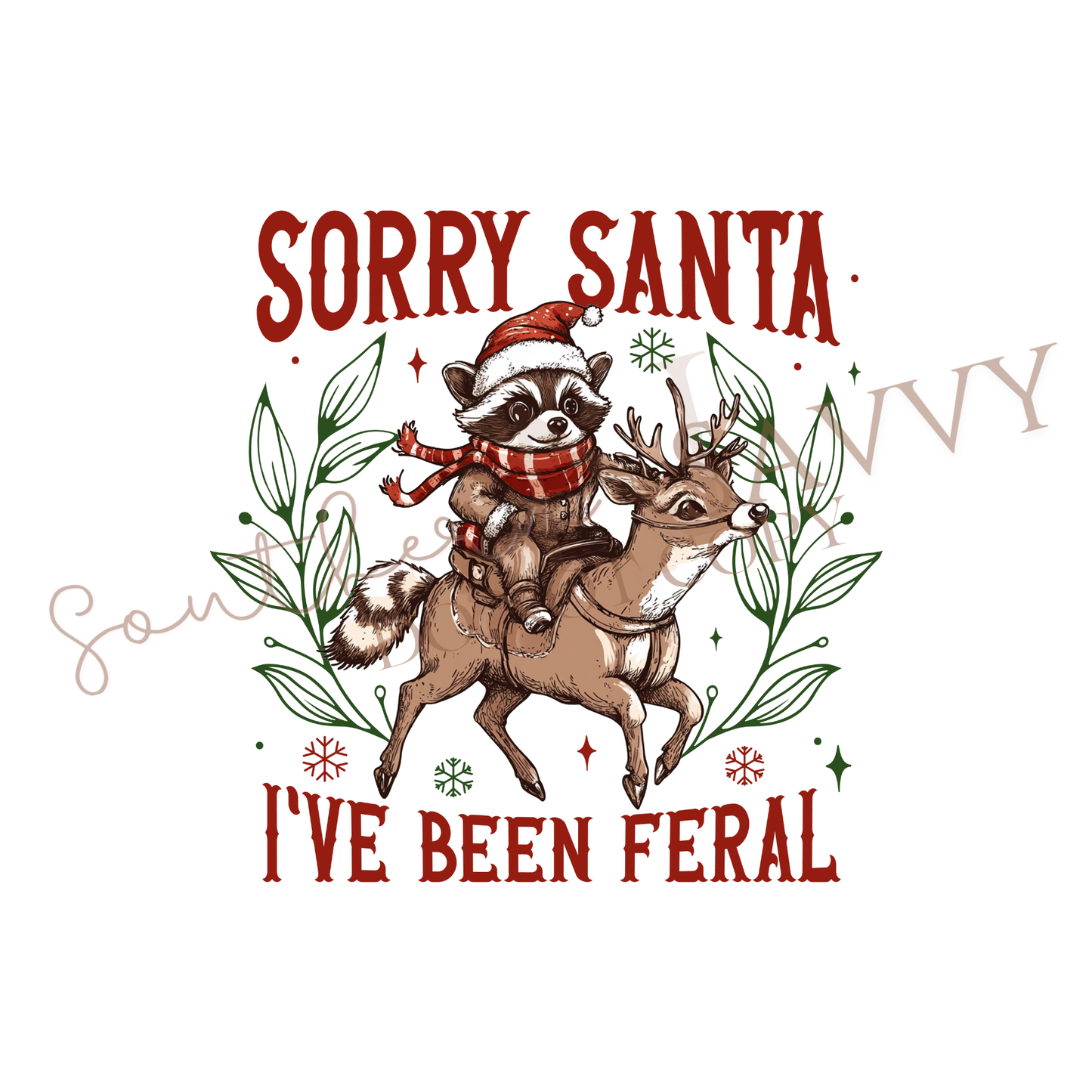 Sorry Santa UV DTF & DTF