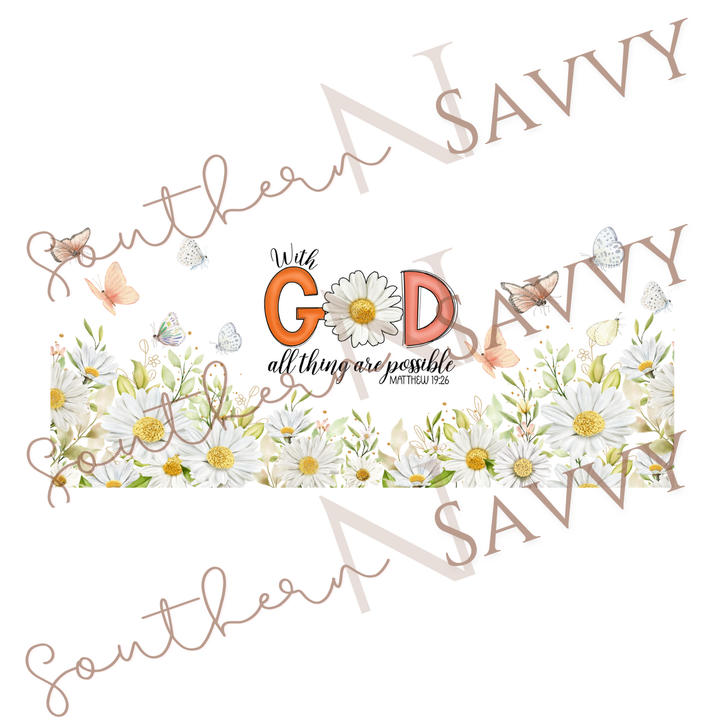 God 16oz Cup Wrap UV DTF & DTF