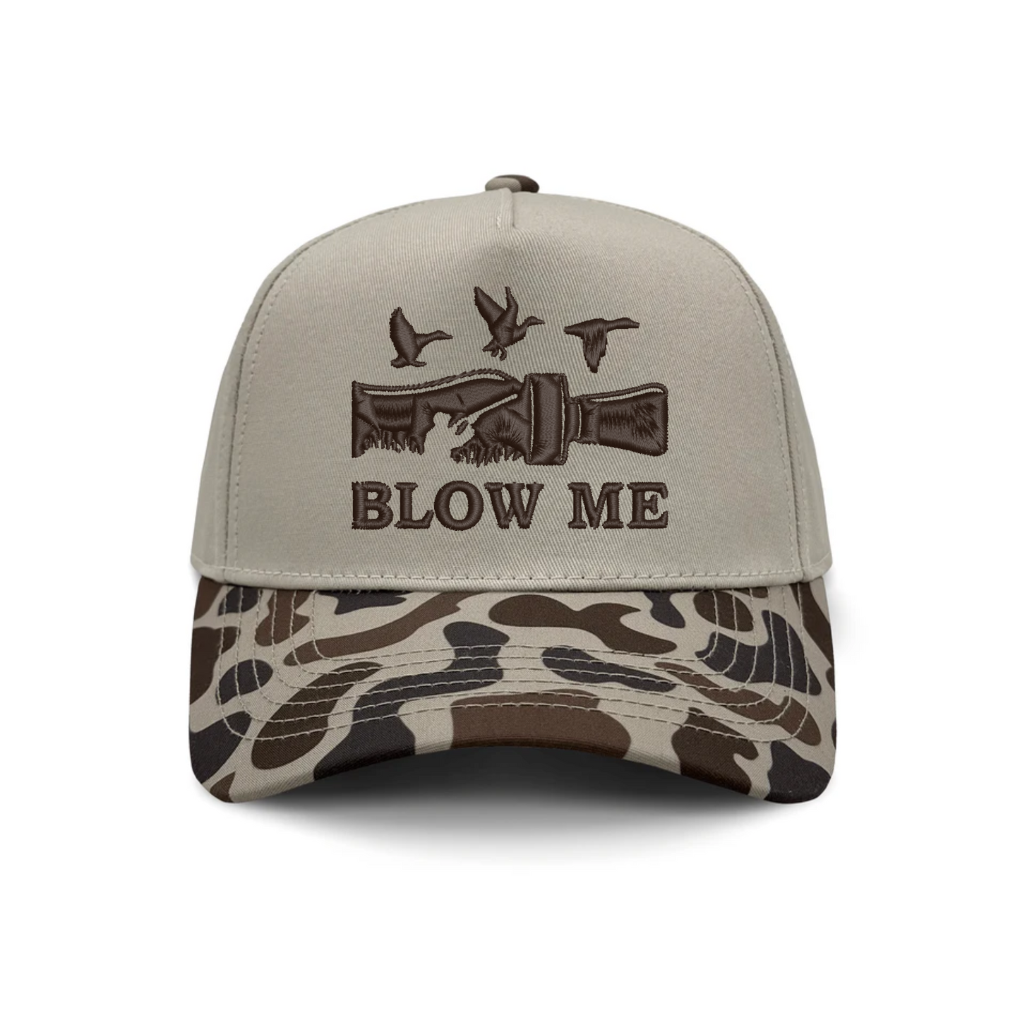 Blow Me Duck Camo Embroidered Hat