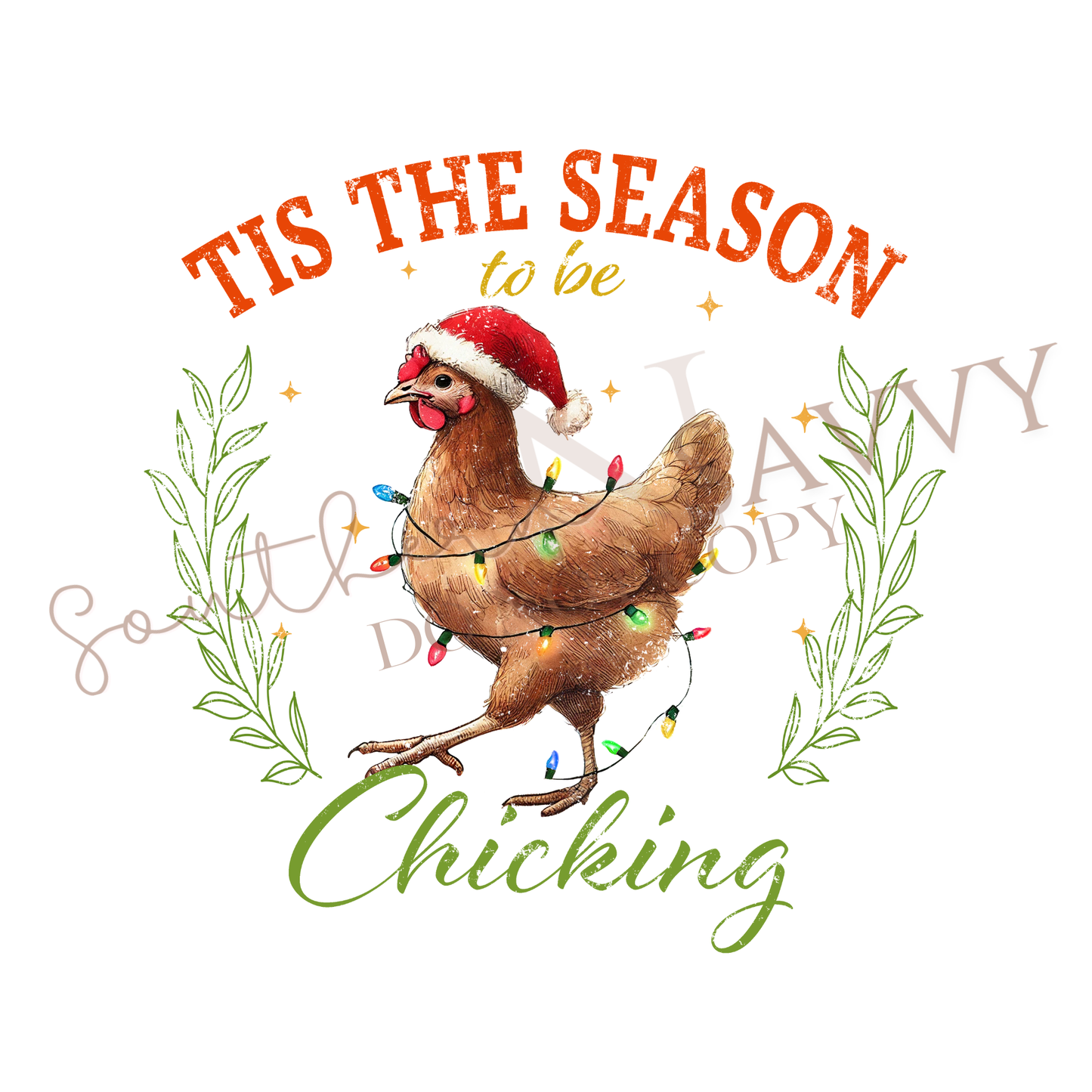 Tis the Season Chicken DTF