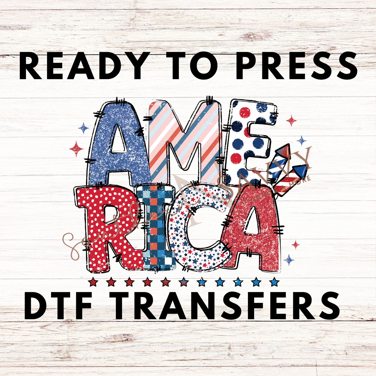 AMERICA 4th of July UV DTF & DTF