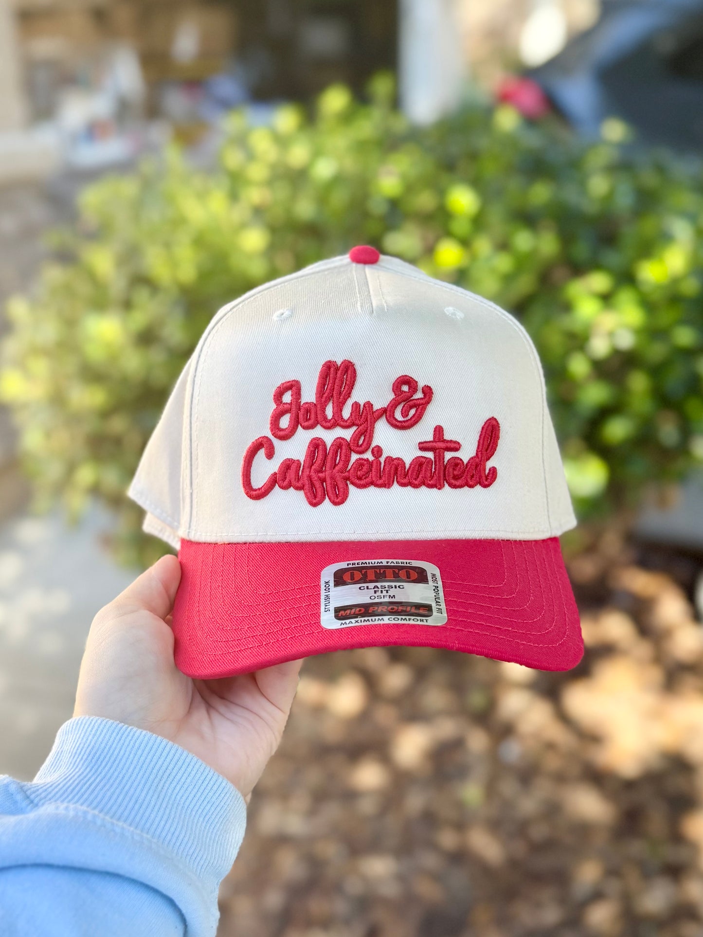 Puff Jolly & Caffeinated Embroidered Hat