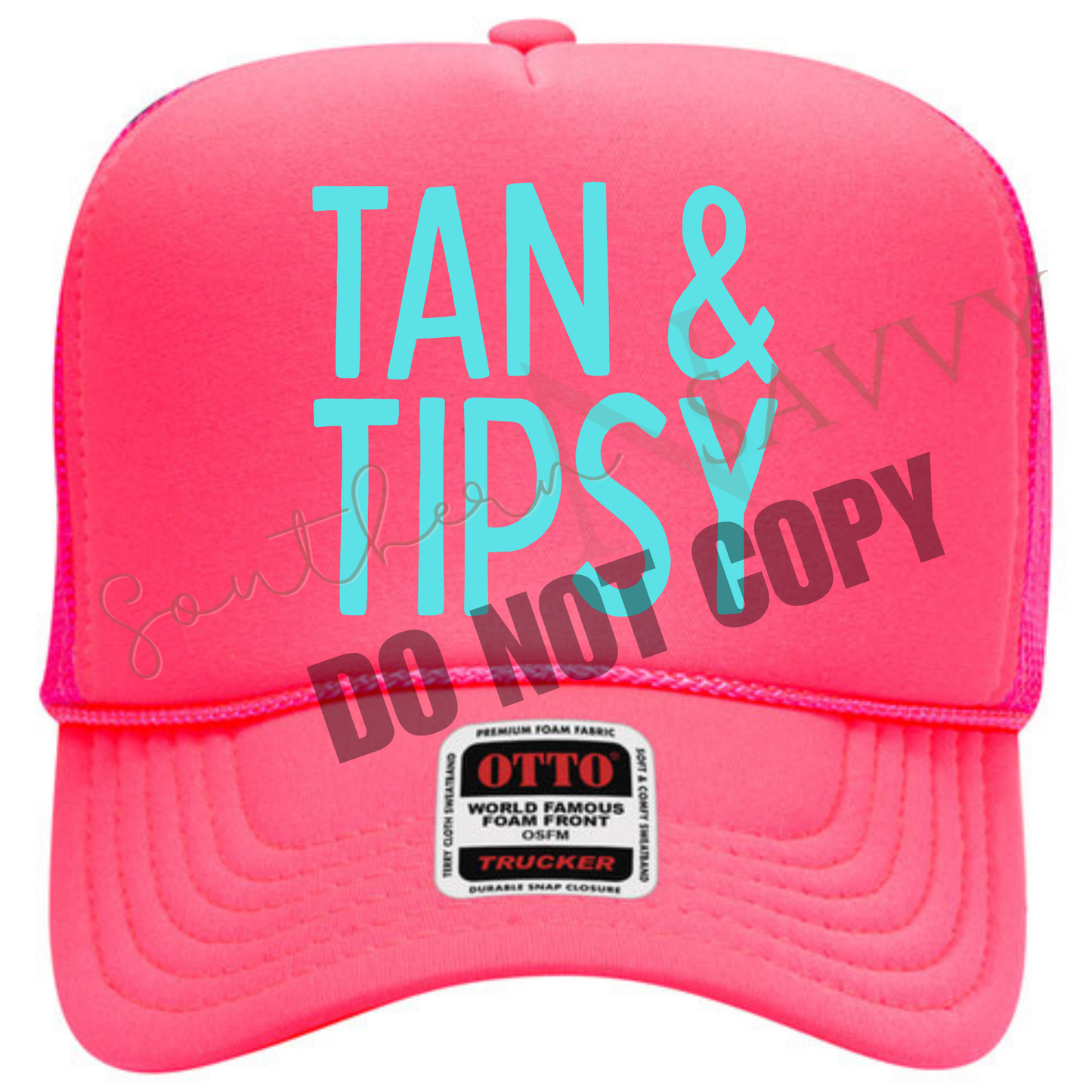 EMBROIDERED Tan & Tipsy Hat