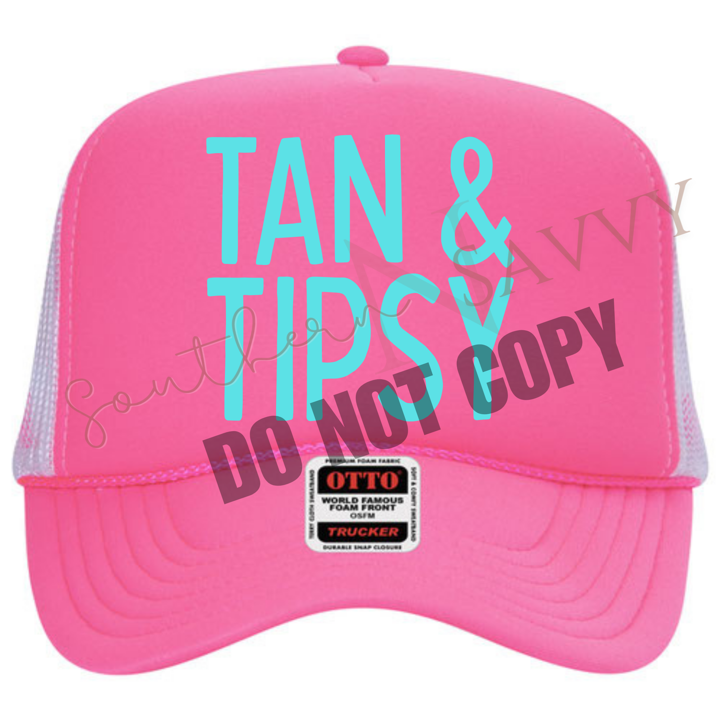 EMBROIDERED Tan & Tipsy Hat
