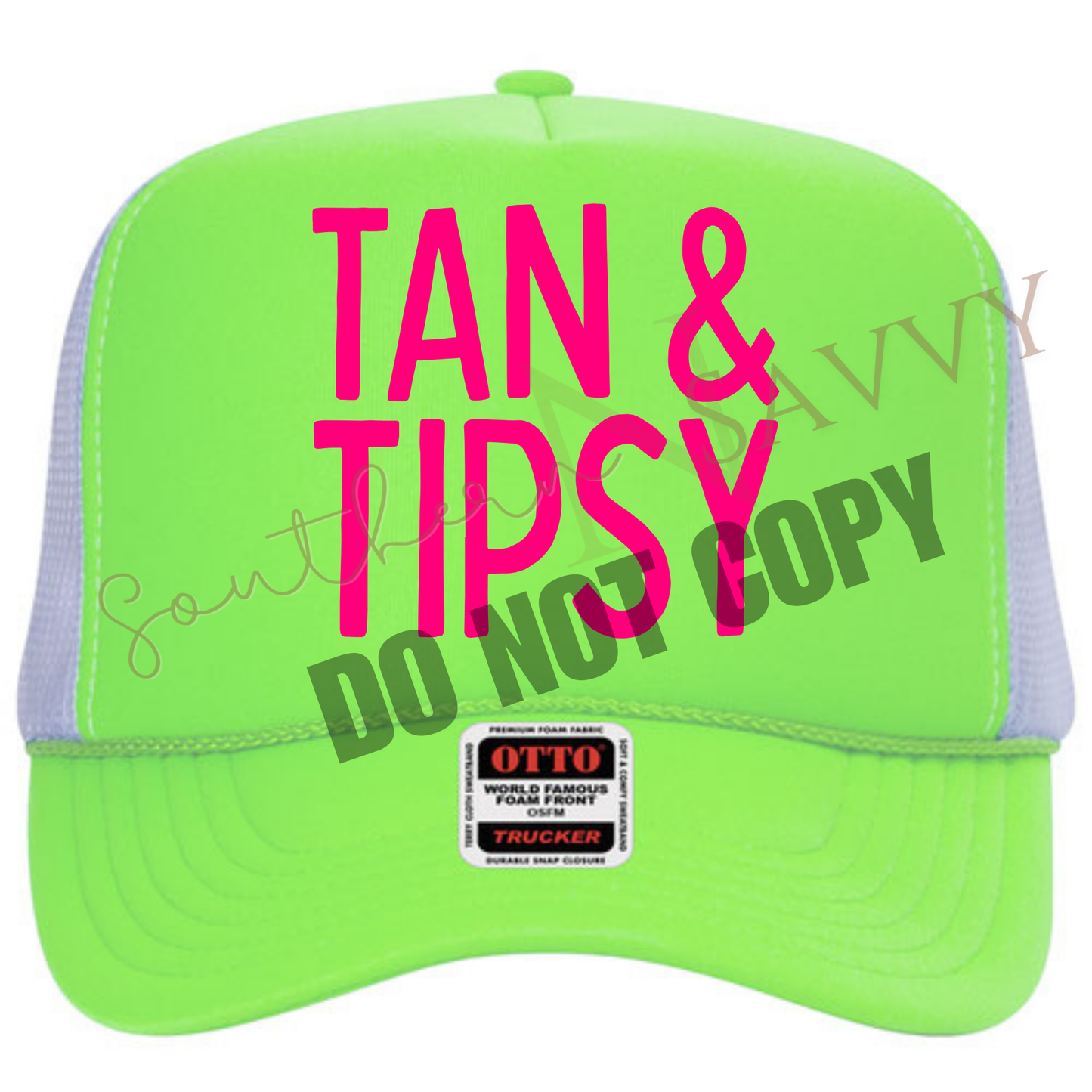 EMBROIDERED Tan & Tipsy Hat