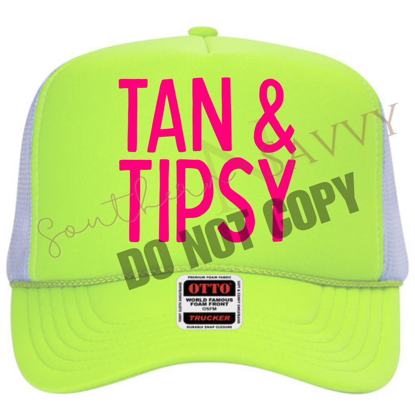 EMBROIDERED Tan & Tipsy Hat