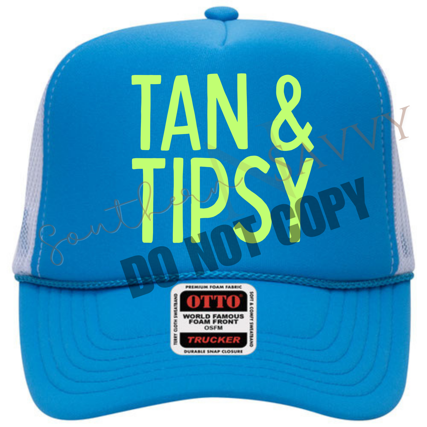 EMBROIDERED Tan & Tipsy Hat