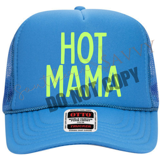 EMBROIDERED Hot Mama Hat