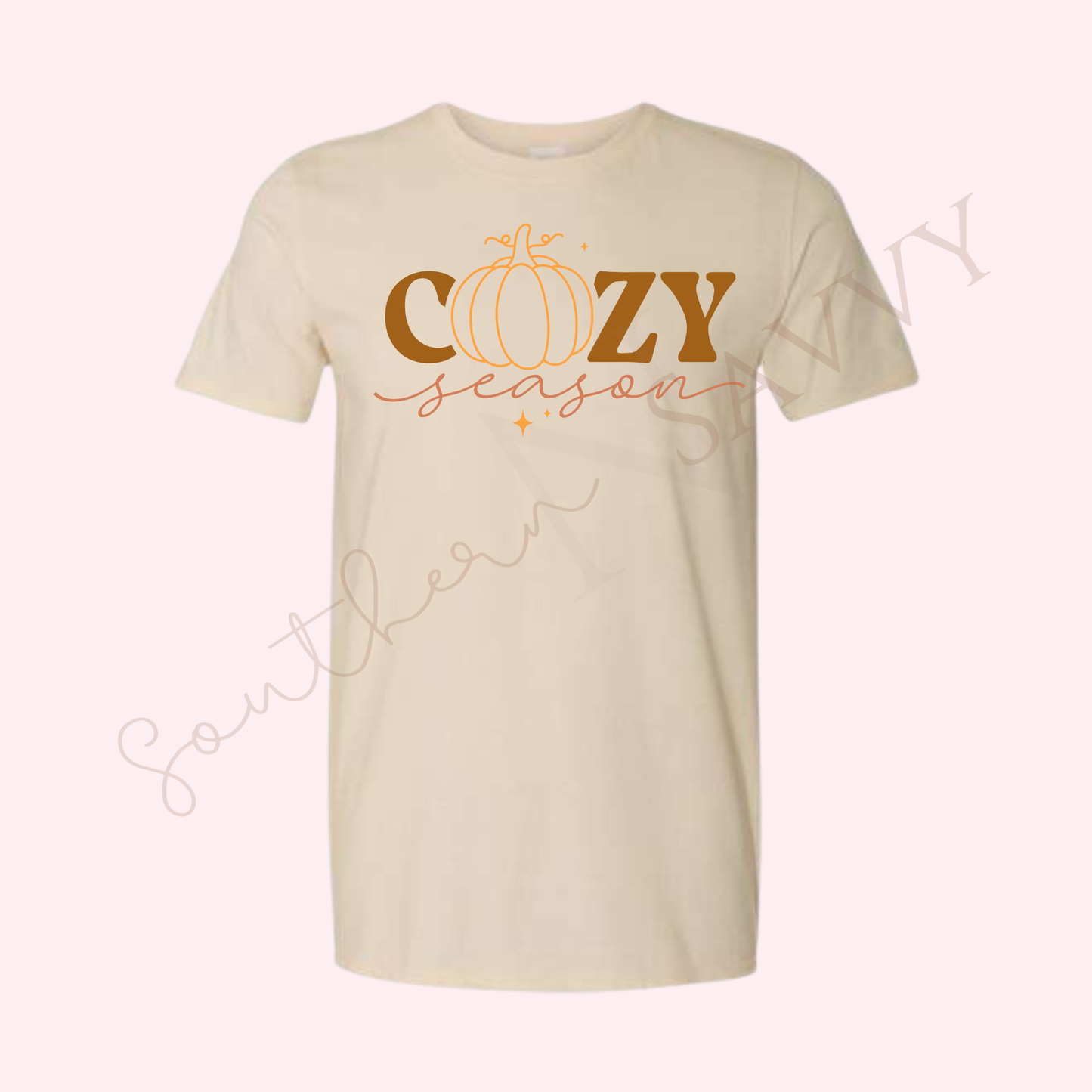 Cozy Season | Sand Color Thanksgiving T-Shirt