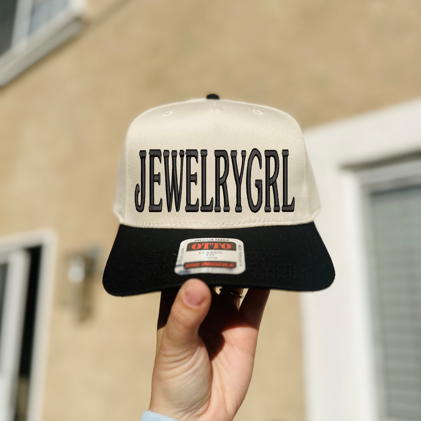 JEWELRYGRL Embroidered Hat
