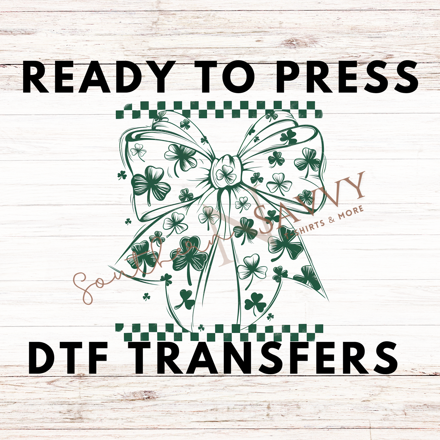 St. Patrick's Day Bow UV DTF & DTF