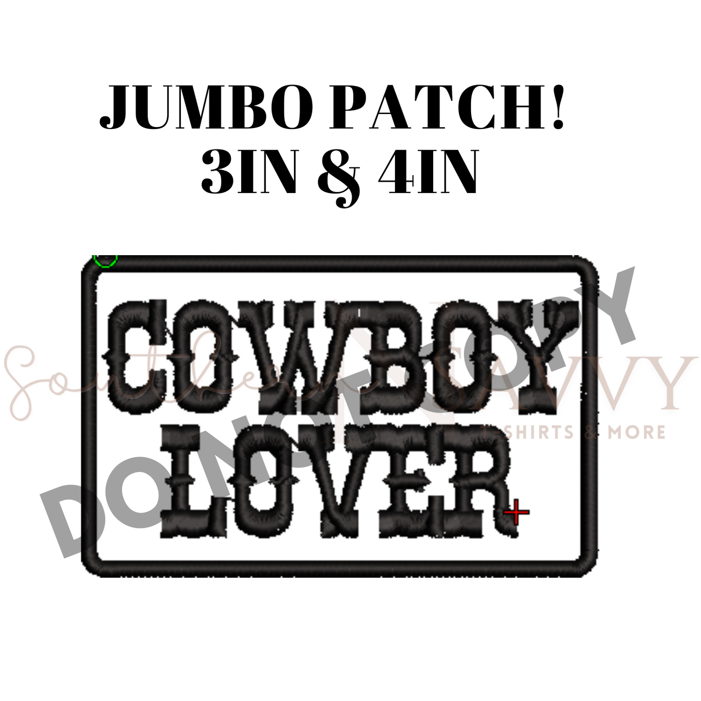 Cowboy Lover Western Iron On Patch