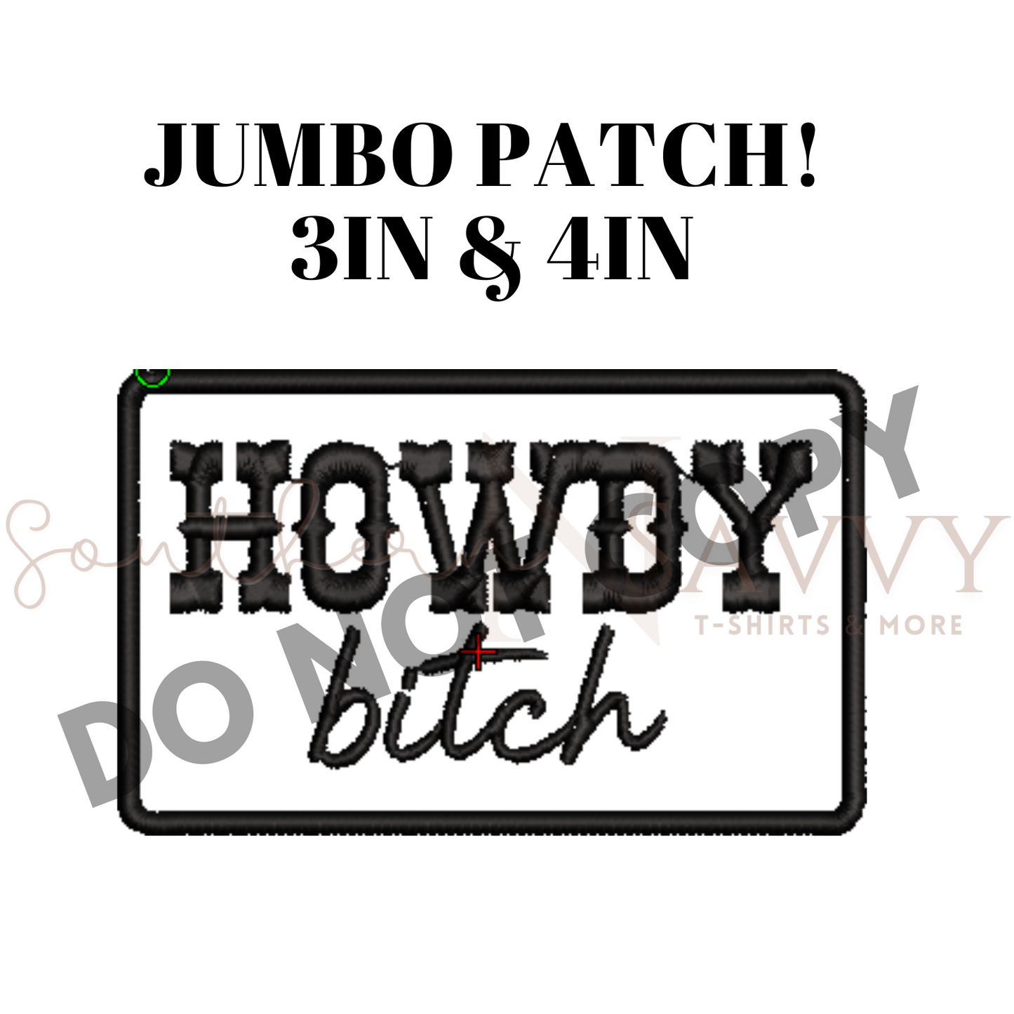Howdy Bit... Western Iron On Patch