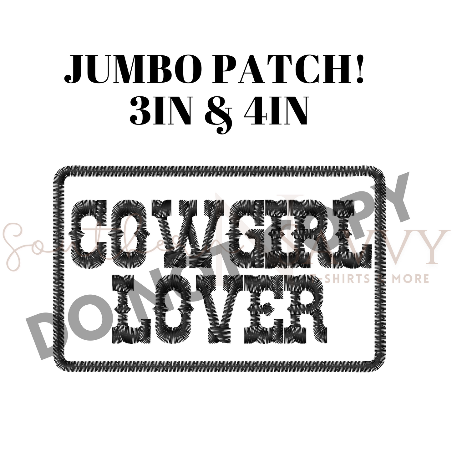 Cowgirl Lover Western Iron On Patch