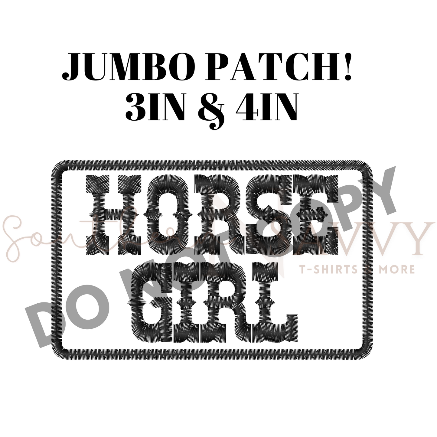 Horse Girl Western Iron On Patch