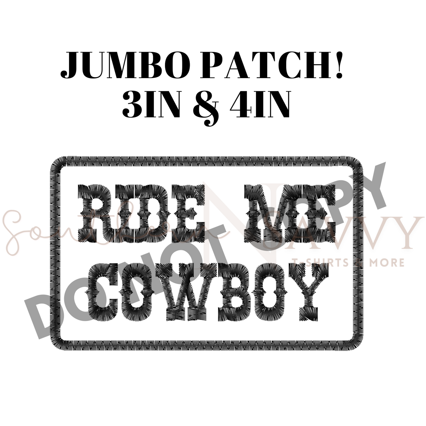 Ride ME Cowboy Western Iron On Patch