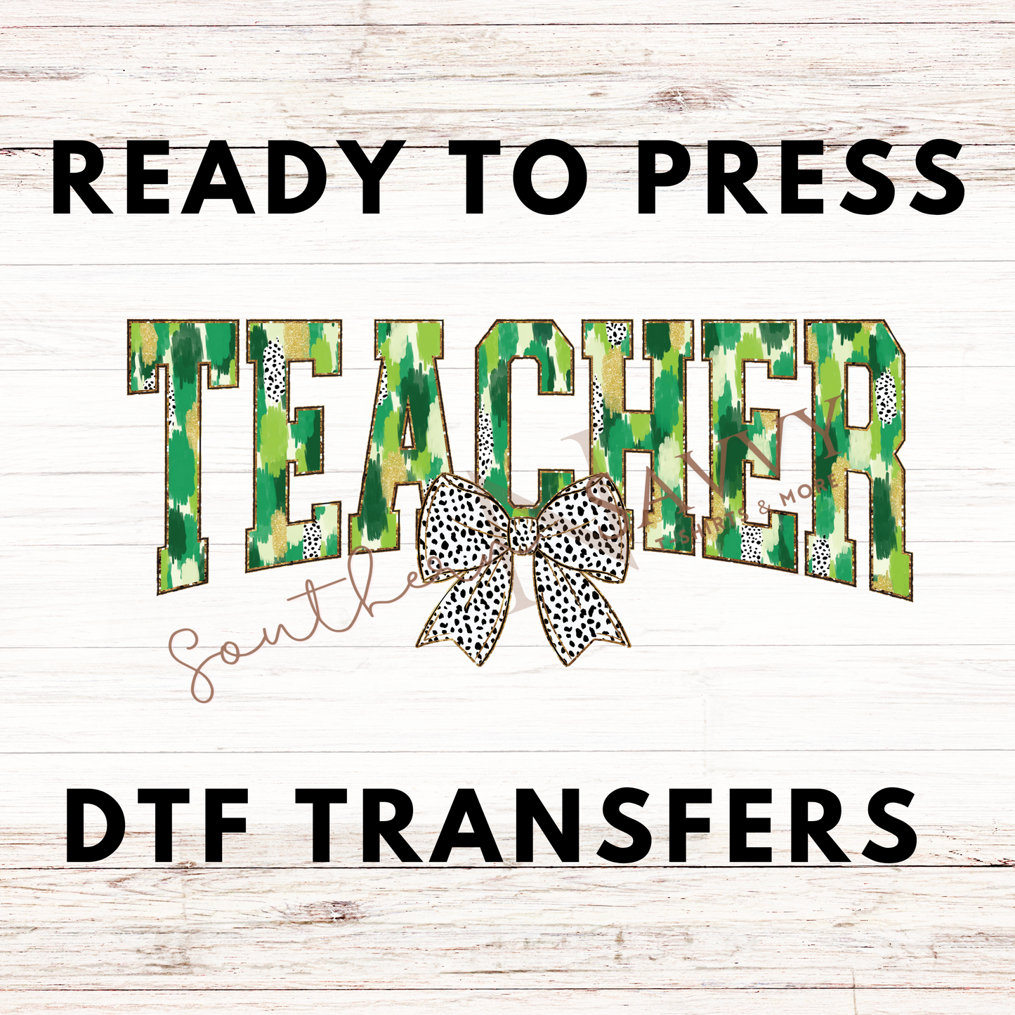 Teacher St. Patrick's Day UV DTF & DTF