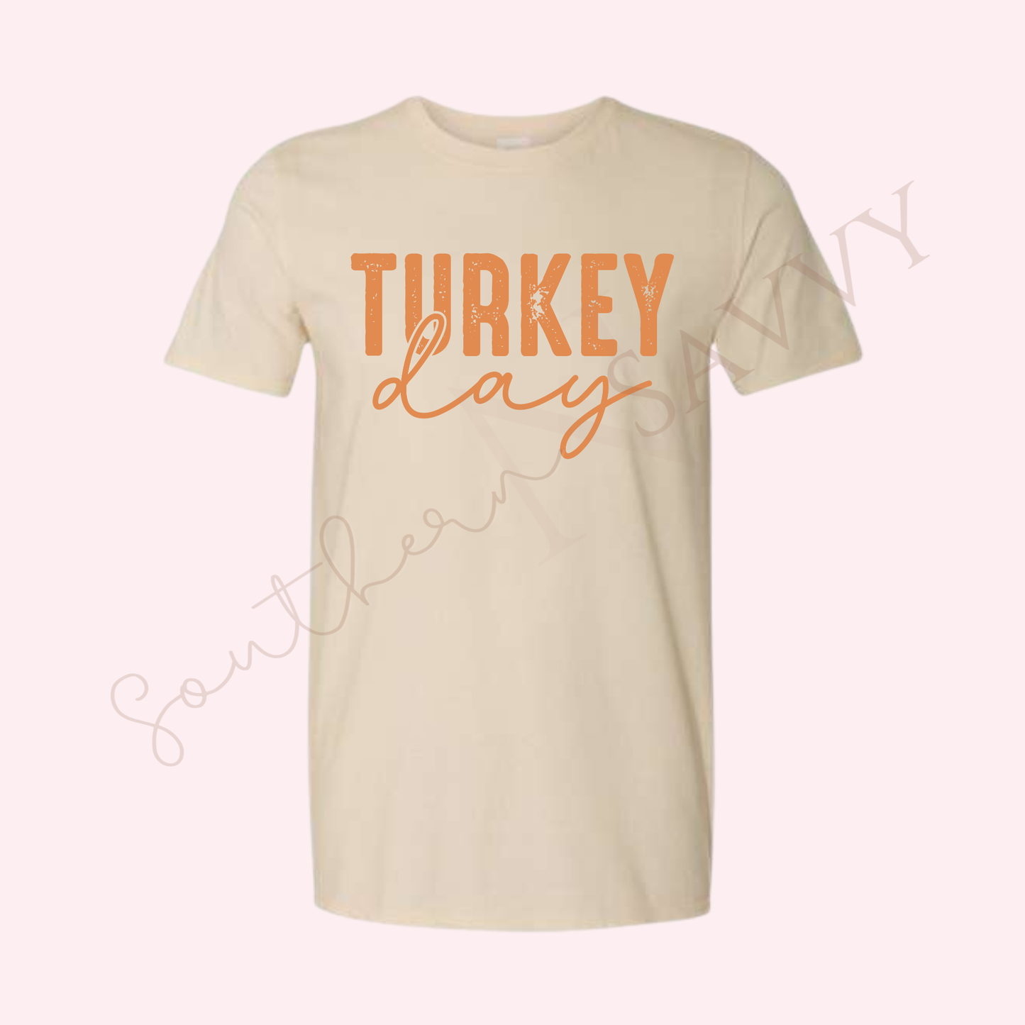 TURKEY DAY | Sand Color Thanksgiving T-Shirt