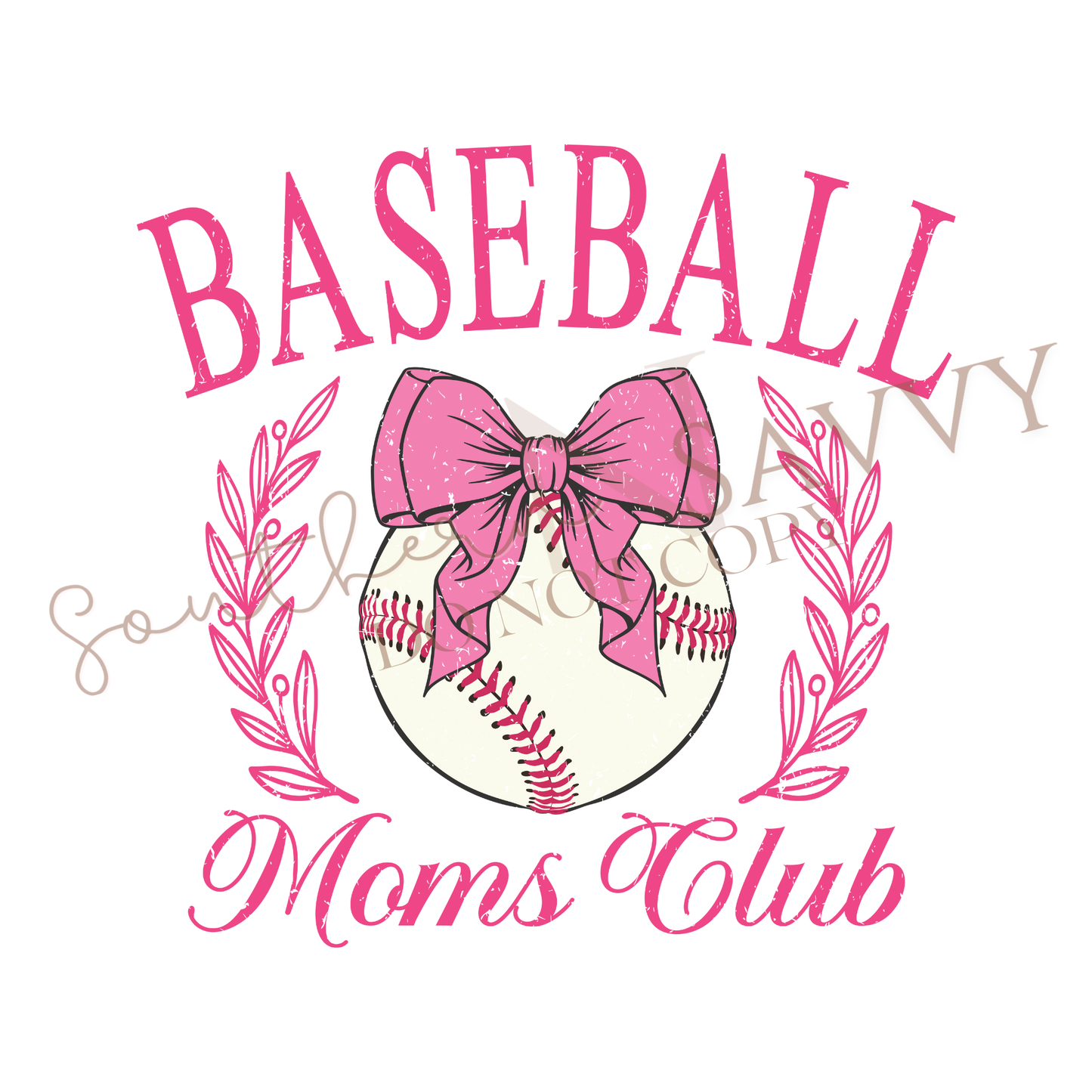 Baseball Moms Club UV DTF & DTF