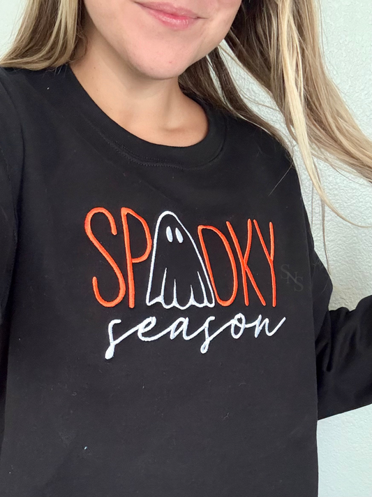 Spooky Season Embroidered Shirt