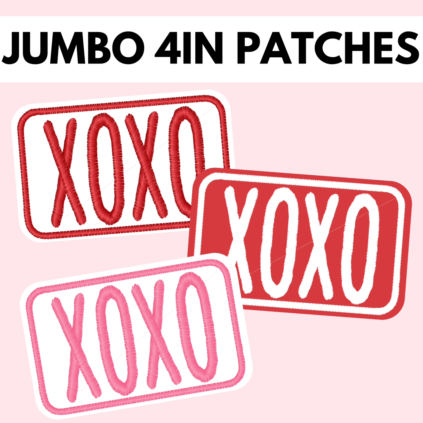 XOXO Jumbo 4in Patch