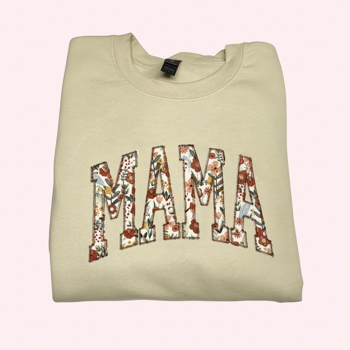 MAMA Applique Embroidered Sweatshirt