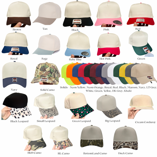 School Bow Embroidered Hat