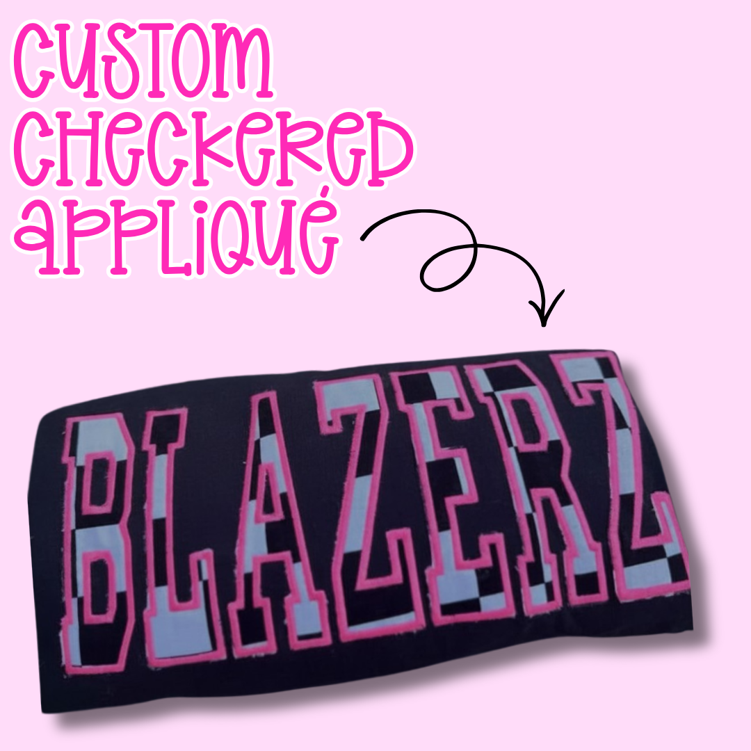 CHECKERED APPLIQUÉ CUSTOM