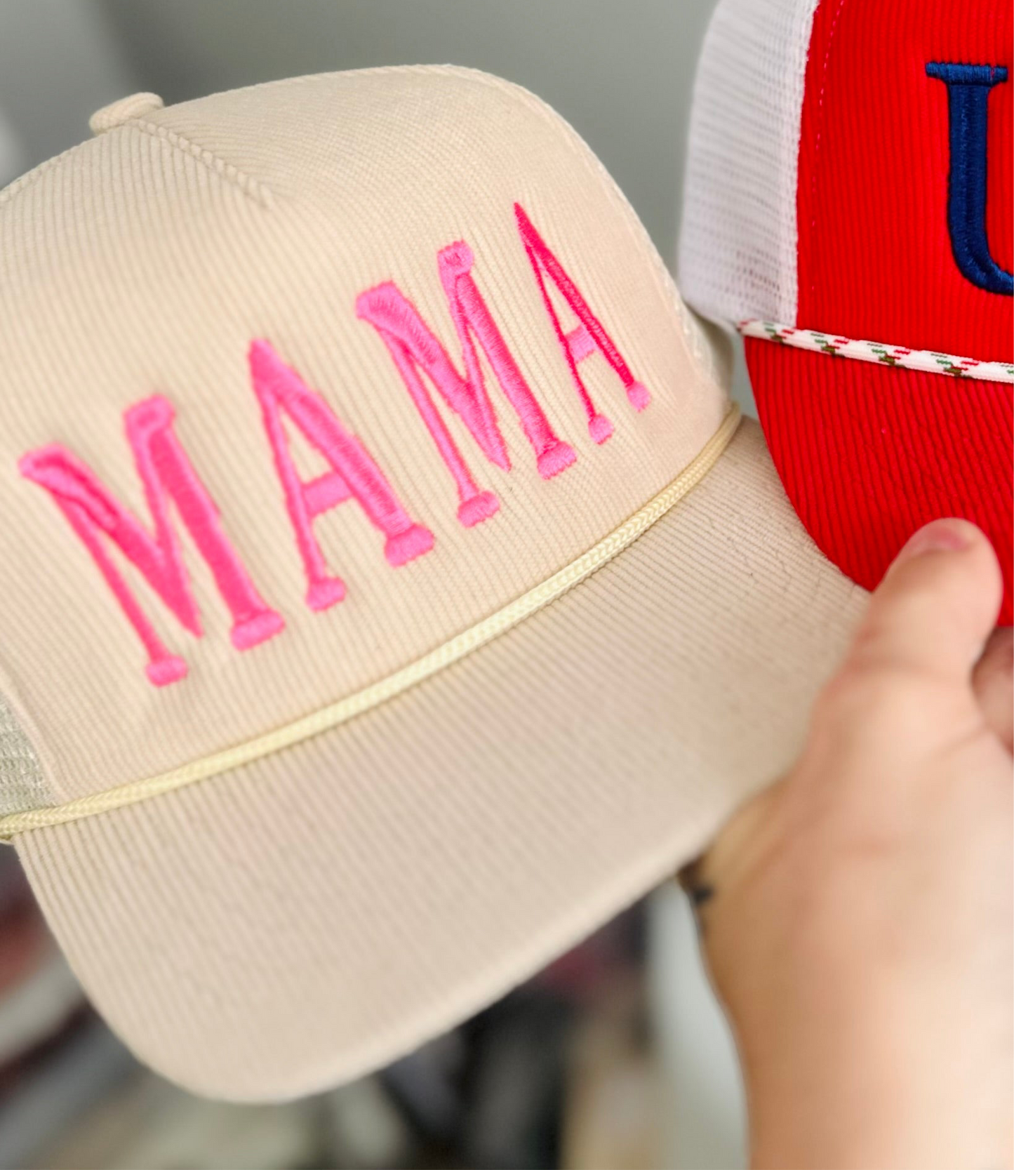 Corduroy MAMA Trucker Hat