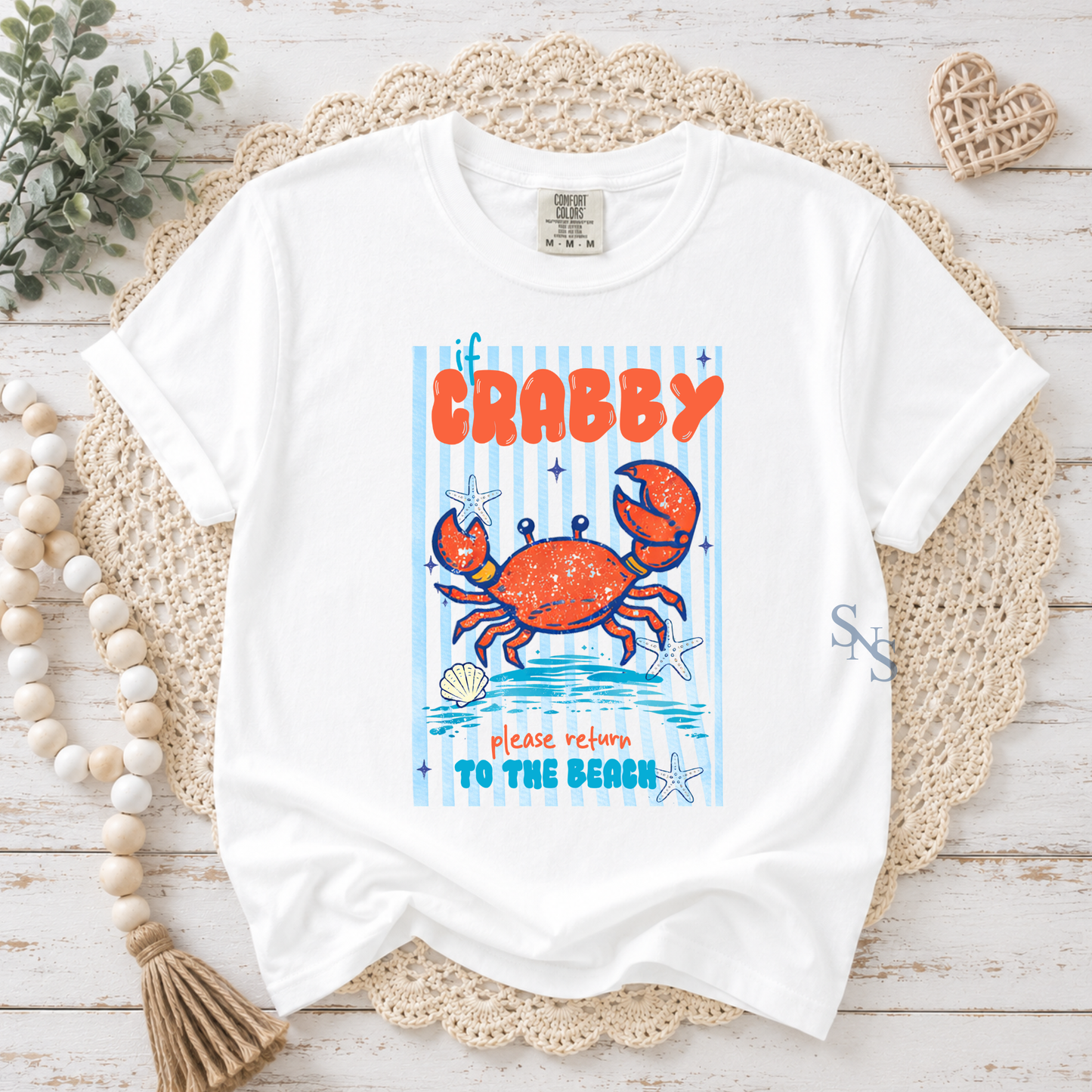 If Crabby Bring to Beach | T-shirt or Sweatshirt DTF Printed