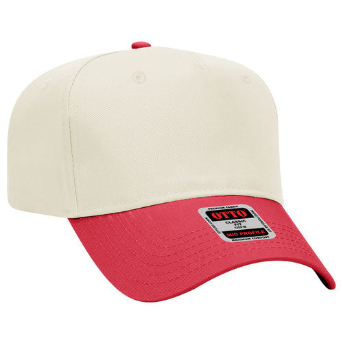 Natural/Red Otto Canvas Hat