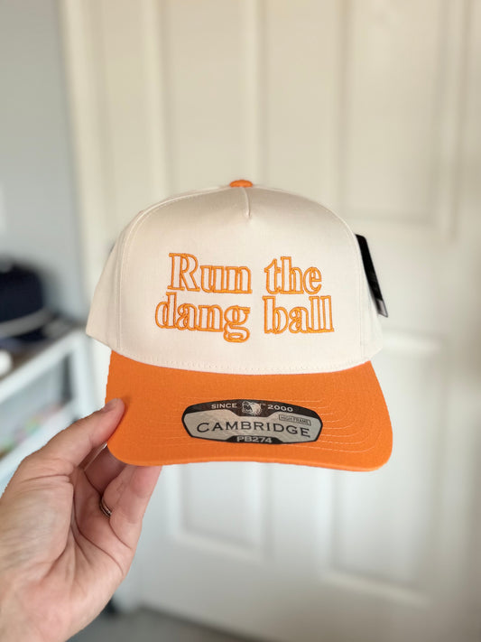 Hollow Run The Dang Ball Embroidered Hat