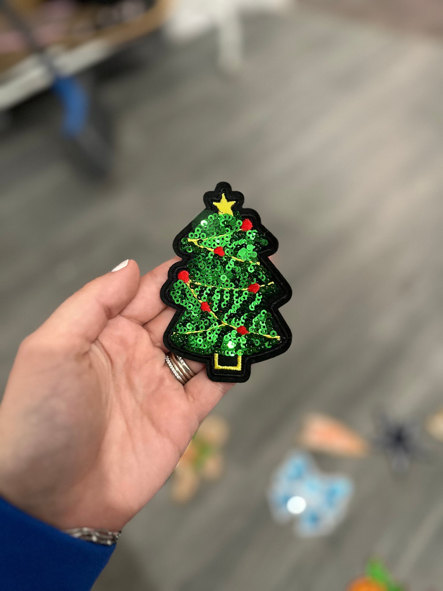 Sequins Christmas Tree Patch