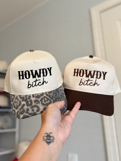 Howdy B Embroidered Hat