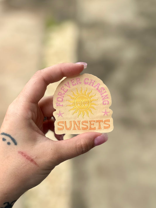 Chasing Sunsets Woven Patch