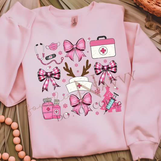 Nurse T-shirt or Sweatshirt DTF Printed