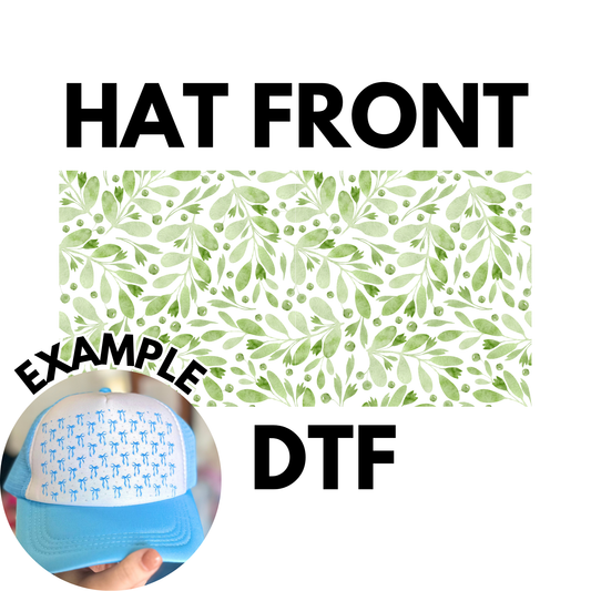 Greenery Hat Front DTF