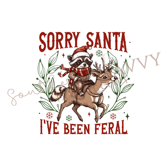 Sorry Santa UV DTF & DTF