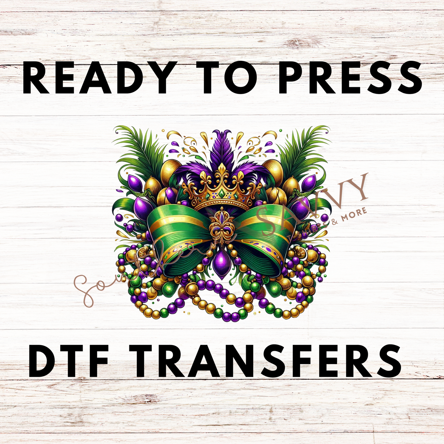 Mardi Gras Mask UV DTF & DTF