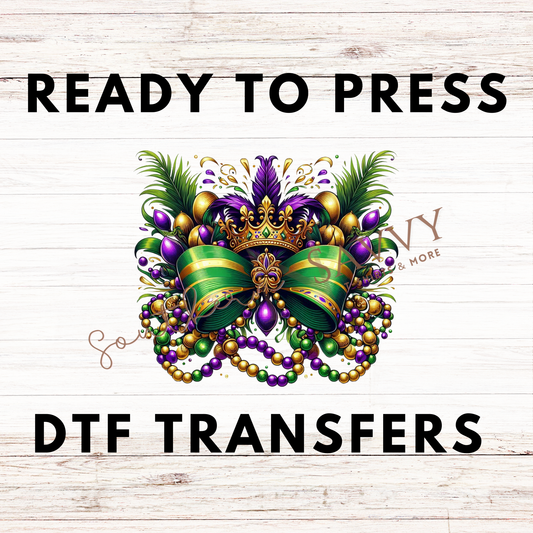 Mardi Gras Mask UV DTF & DTF