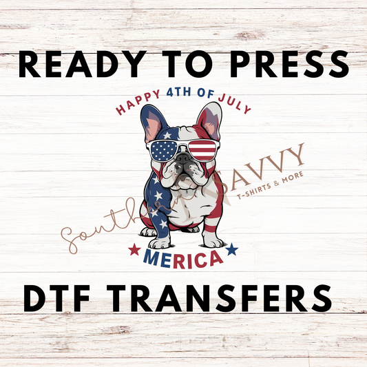 Dog 4th of July UV DTF & DTF