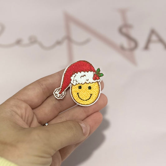 Christmas Smiley Patch