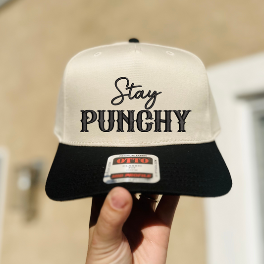 Stay Punchy Embroidered Hat