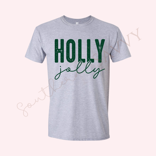 HOLLY JOLLY - CHRISTMAS T - SHIRT