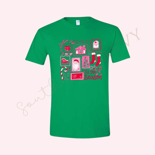 CHRISTMAS COLLEGE - GREEN CHRISTMAS T SHIRT