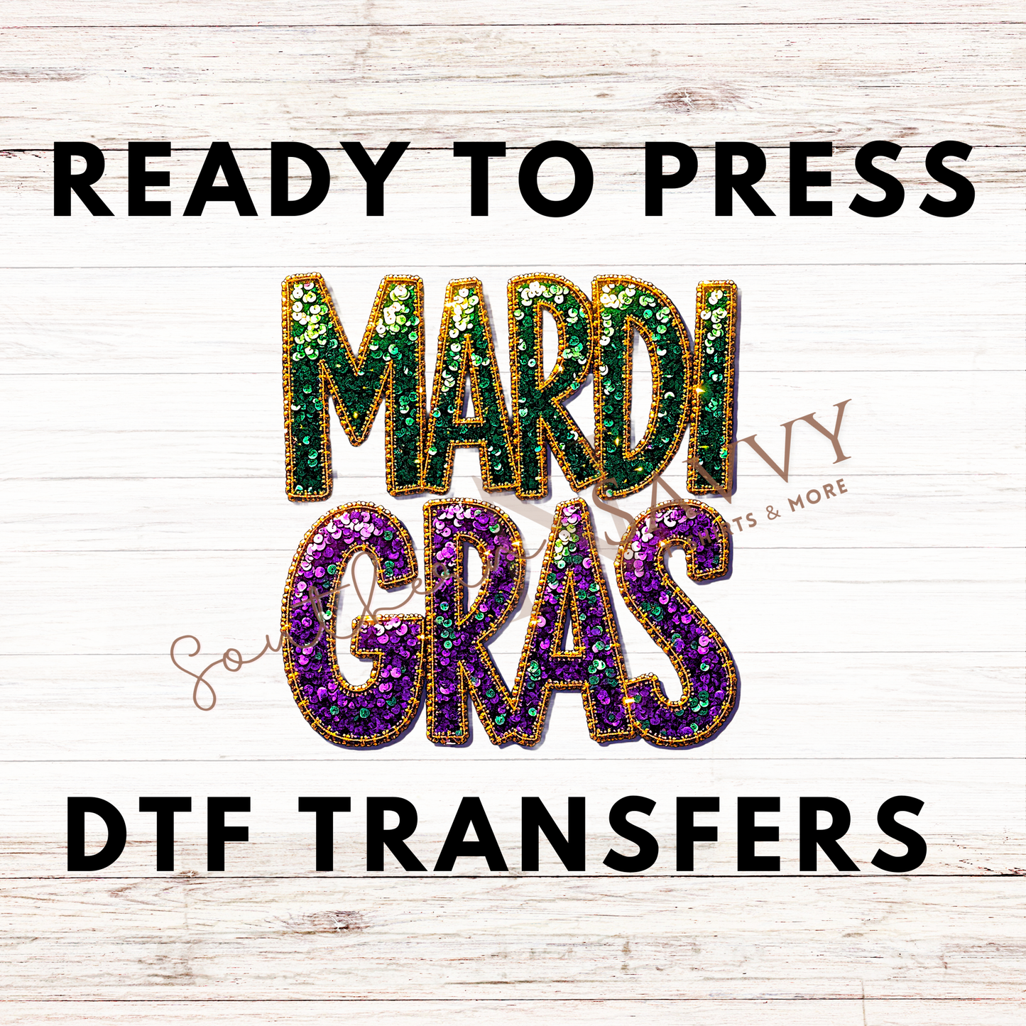 Mardi Gras UV DTF & DTF