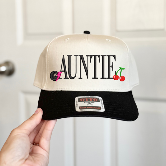 Edgy Icons AUNTIE Embroidered Hat