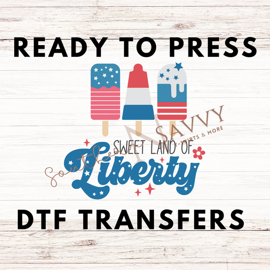 Liberty 4th of July UV DTF & DTF