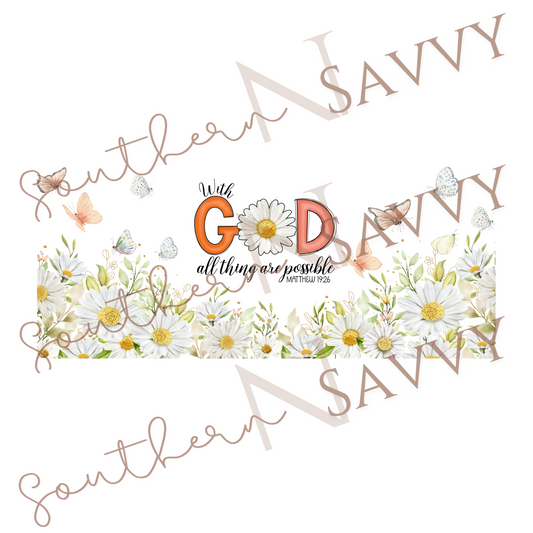 God 16oz Cup Wrap UV DTF & DTF