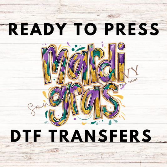 Mardi Gras UV DTF & DTF